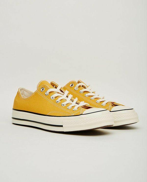 converse yellow low cut