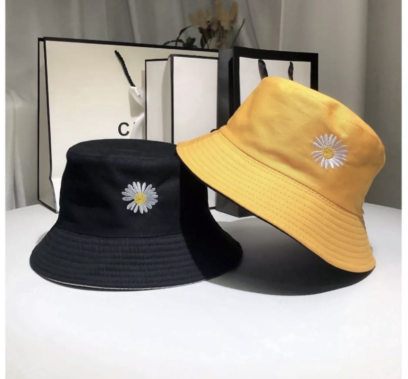 Bucket Hat Daisy (Reversible - Yellow 