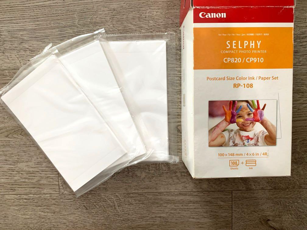 canon selphy paper size