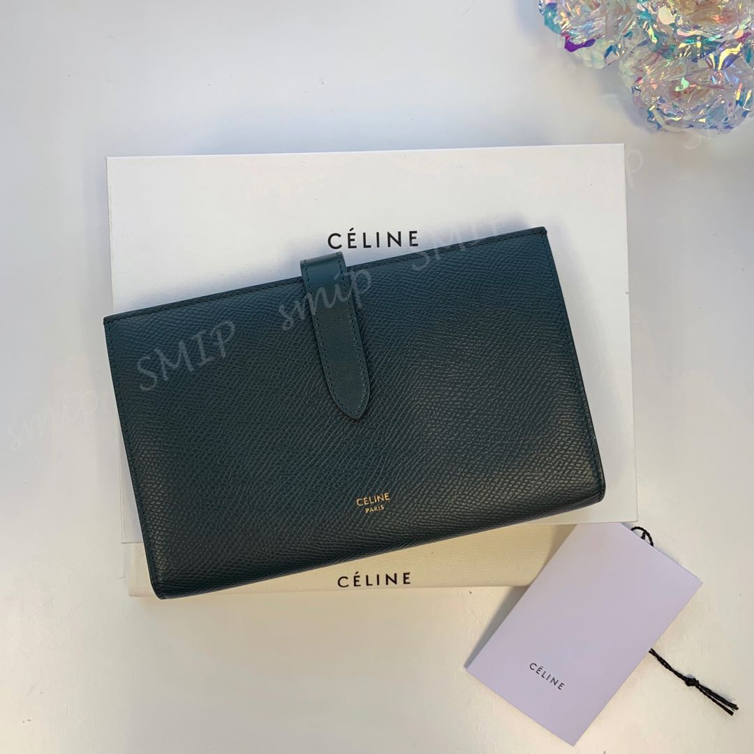 celine large strap wallet