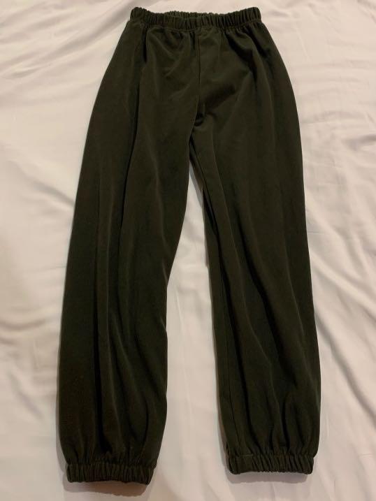dark green sweatpants womens