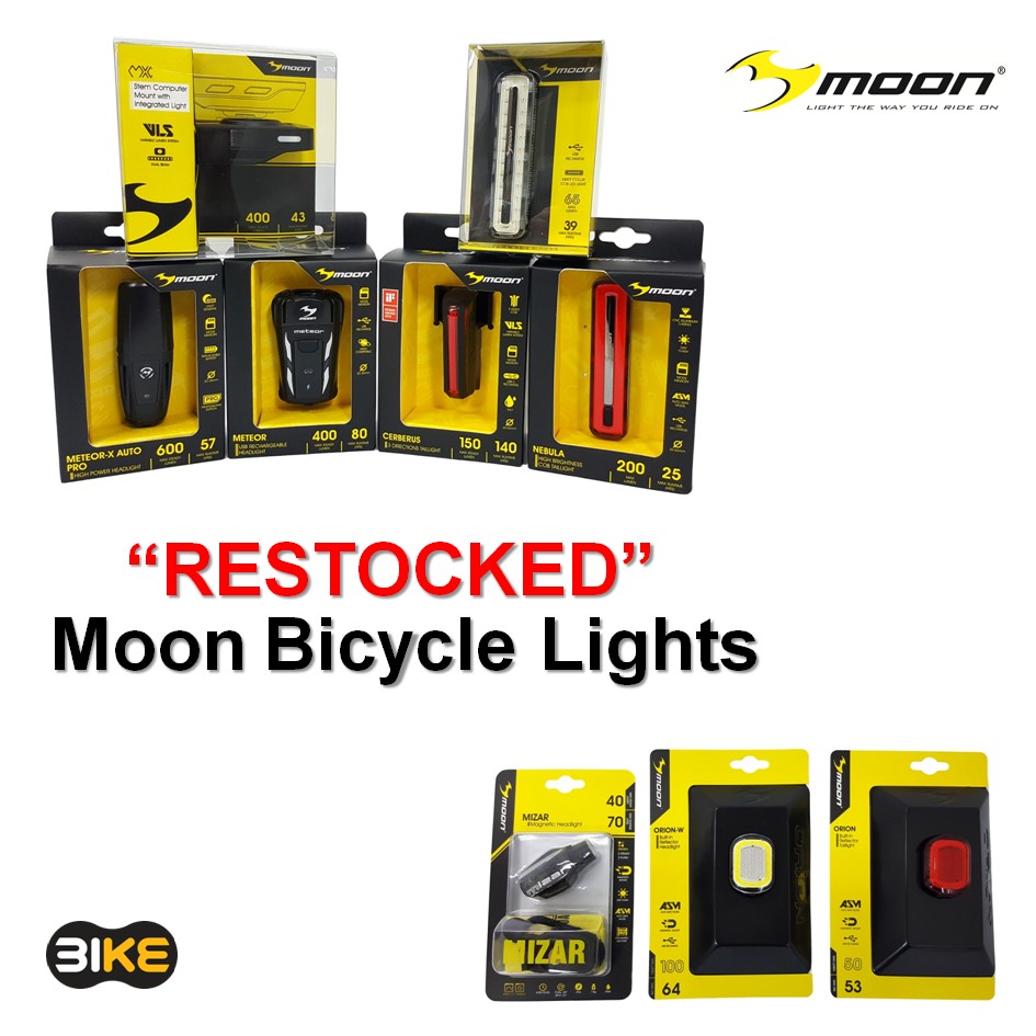 Moon bicycle lights top