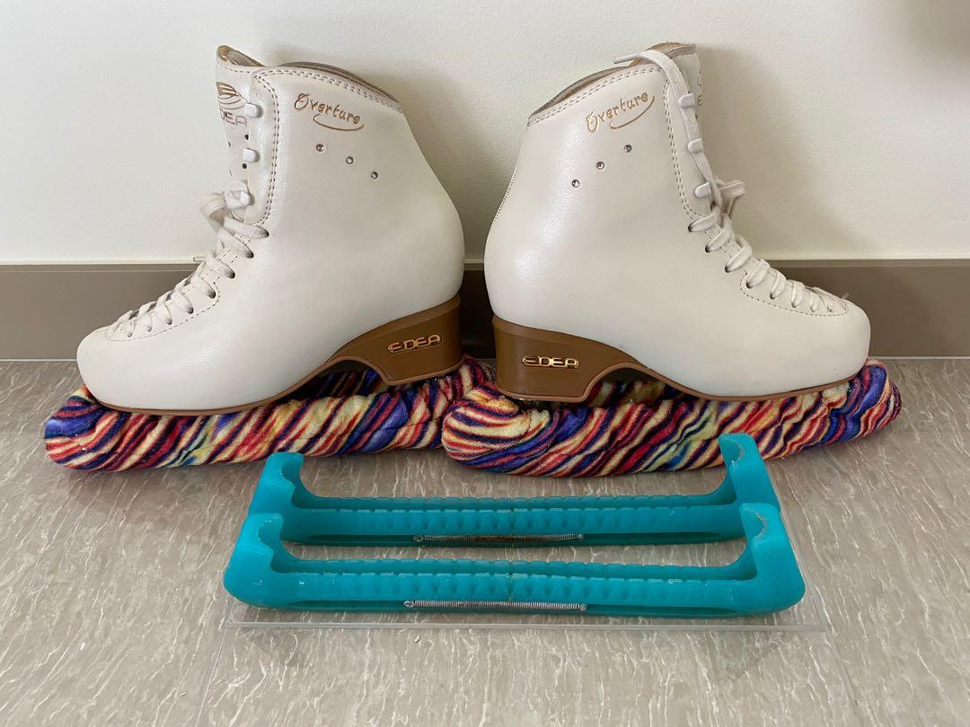 EDEA OVERTURE figure skates (size 230)+ color change chameleon GUARDDOG