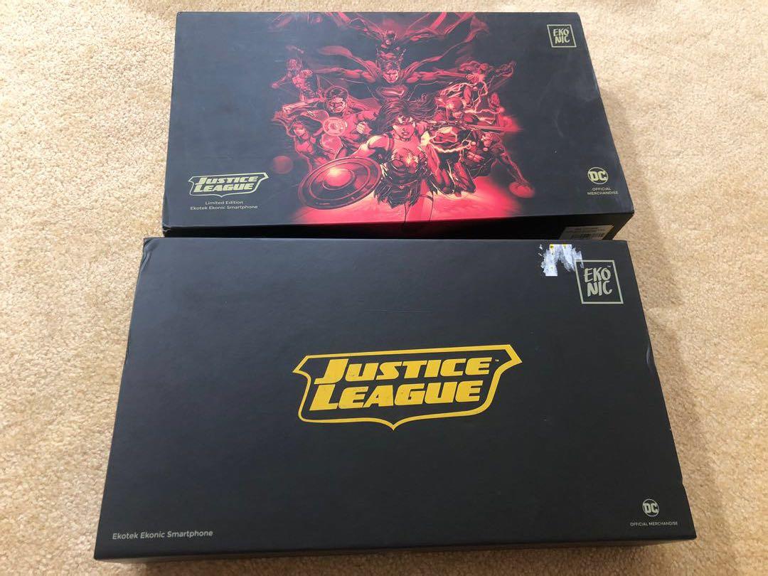 Ekonic Justice League Smartphone (Category: Android Others) located in Quezon City. Submitted by outoftheboxph (Listing ID 1052827169, Image 2). Description: Limited Edition EkoteK Ekonic Justice League Smartphone Collector’s item Condition: 10/10. Brand new with box and complete accessories. Specifications: - Display: 5.5 Inch HD IPS 1280 x 720 resolution w/ 2.5D curved glass at 267 ppi - CPU: 1.3 GHz 64 Bit MT6737 quad core processor - GPU: Mal