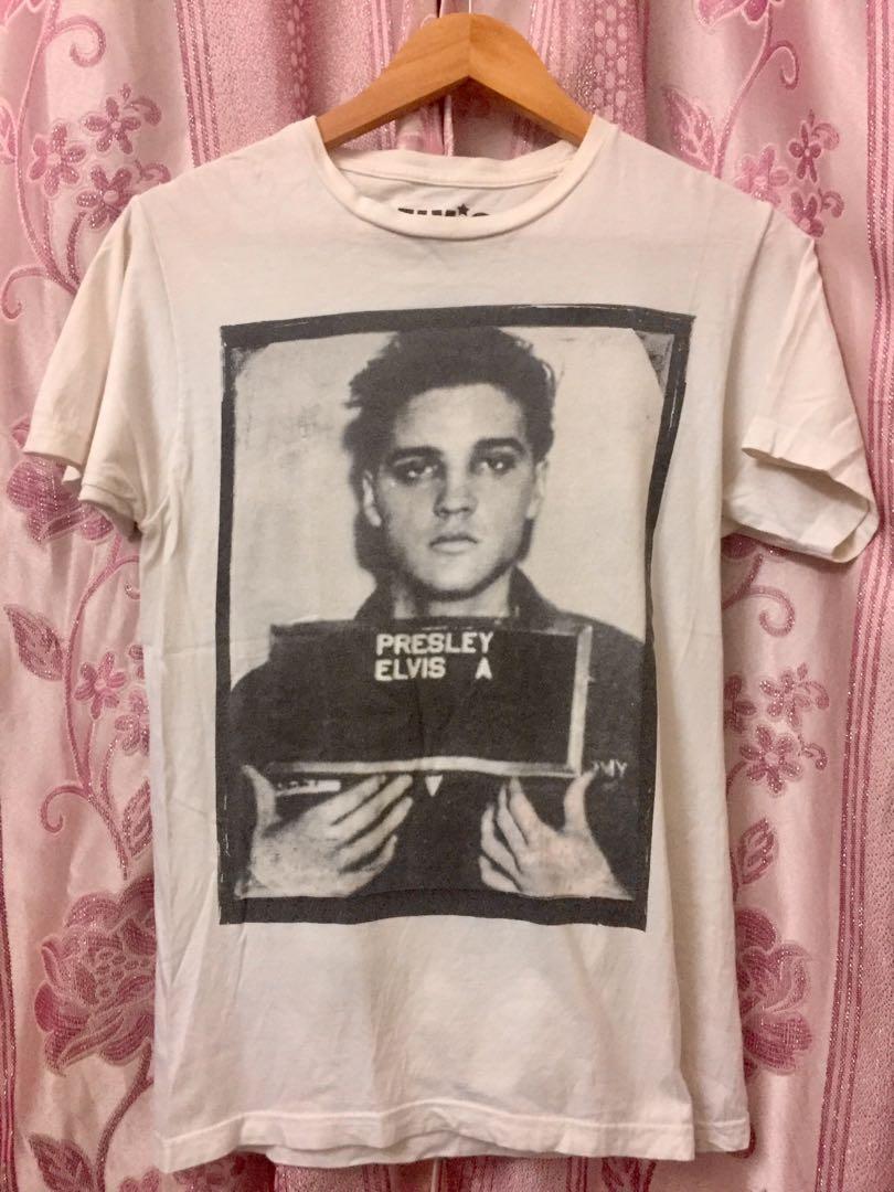 Elvis Presley Mugshot Tee, Men's Fashion, Tops & Sets, Tshirts & Polo