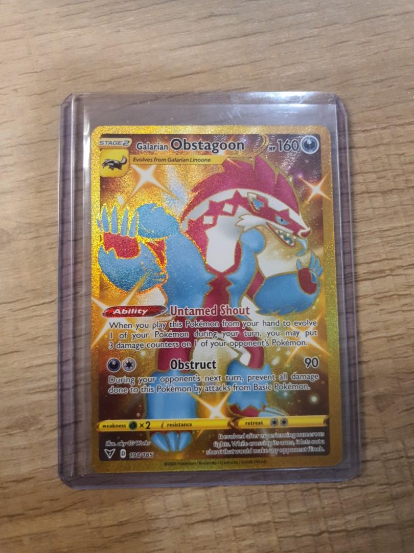 Galarian obstagoon gold card Clearance