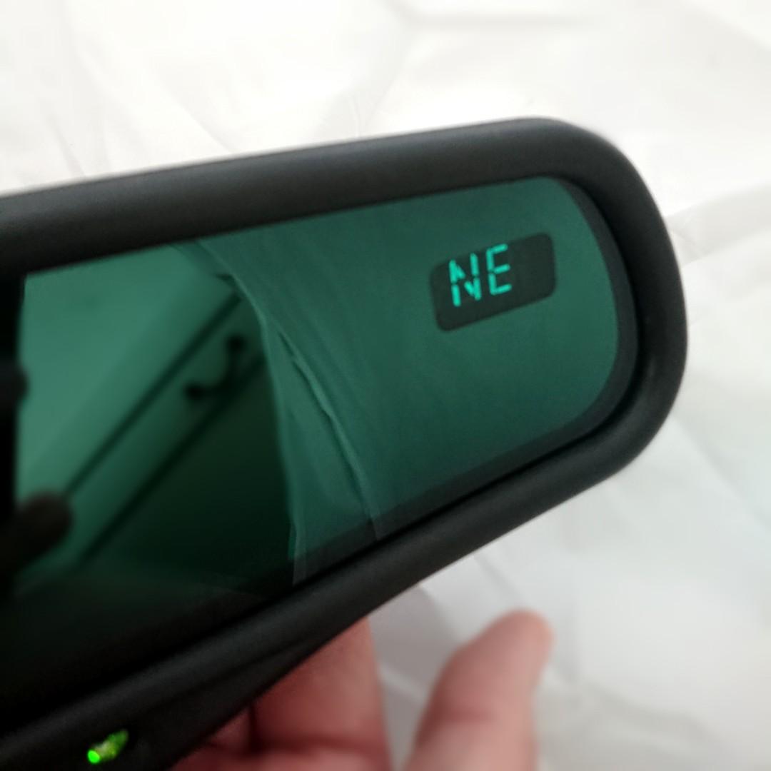 Gentex Autodim Rear View Mirror with Temperature Gauge and Electric