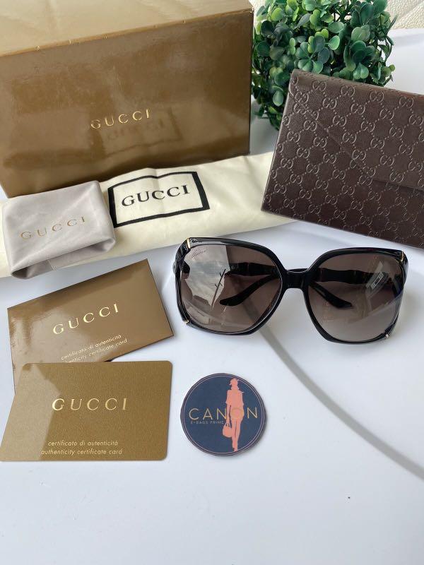 Gucci Gg 3508 S Bamboo Effect Sunglasses Made In Italy Women S Fashion Watches Accessories Sunglasses Eyewear On Carousell