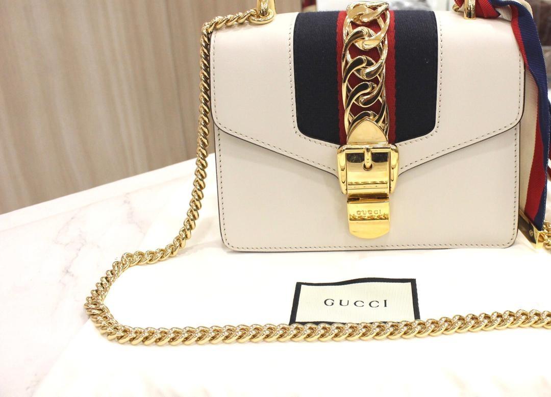 Sylvie leather mini chain bag price deals