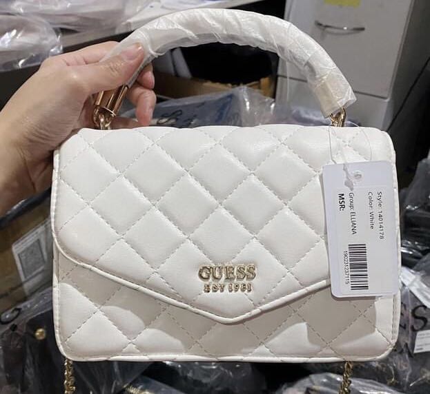 Guess Leana Quilted Envelope Crossbody Bag