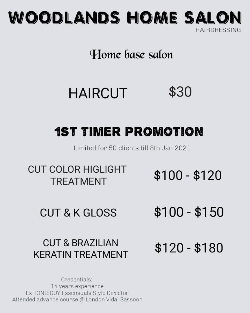Hair Cut Hair Color Haircut Haircolor Highlights Treatmen Home Hair Salon Lifestyle Services Beauty Health Services On Carousell