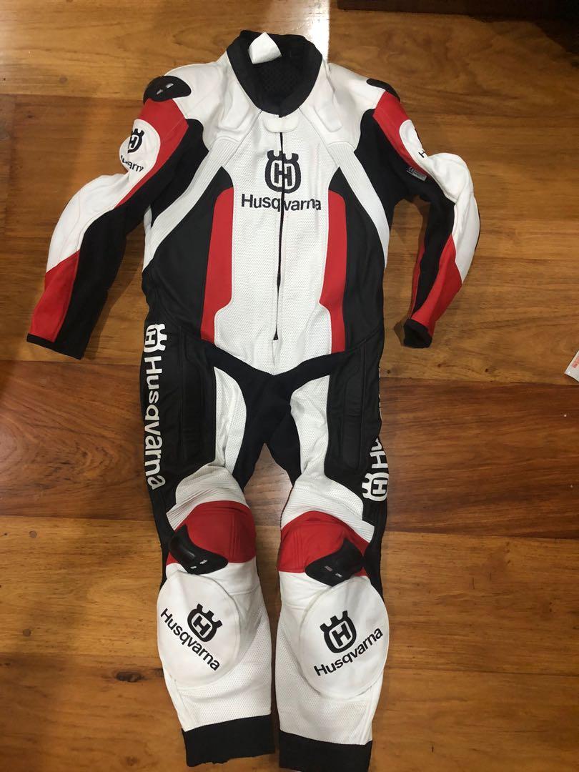 Husqvarna 1 piece leather suit Motorbikes Motorbike Parts