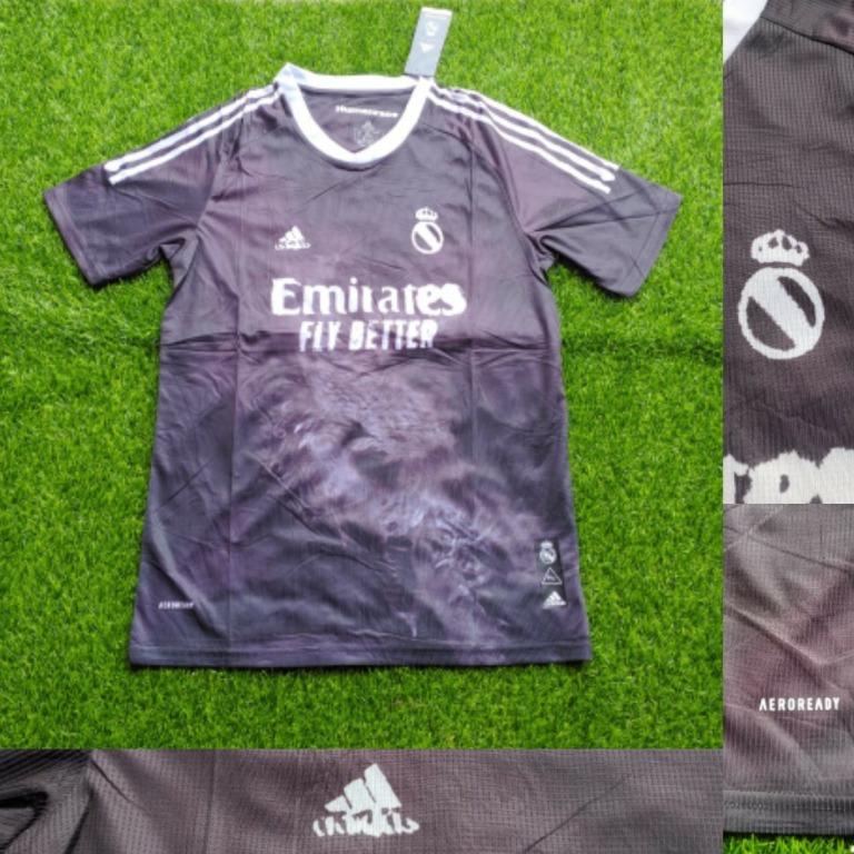 Jersey Bola Real Madrid Human Race 2020 2021 Grade Ori Olah Raga Baju Olahraga Di Carousell
