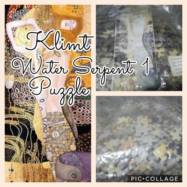 Klimt Water Serpents Puzzle (Category: Board Games & Puzzles) located in Quezon City. Submitted by mjlifoc (Listing ID 1052798170, Image 1). Description: New old stock without box Klimt Water Serpent I Puzzle size 300 x 900 mm item code 0802N25011B International Publishing Classic Puzzle Water Serpent thru lalamove or grab c/o buyer.