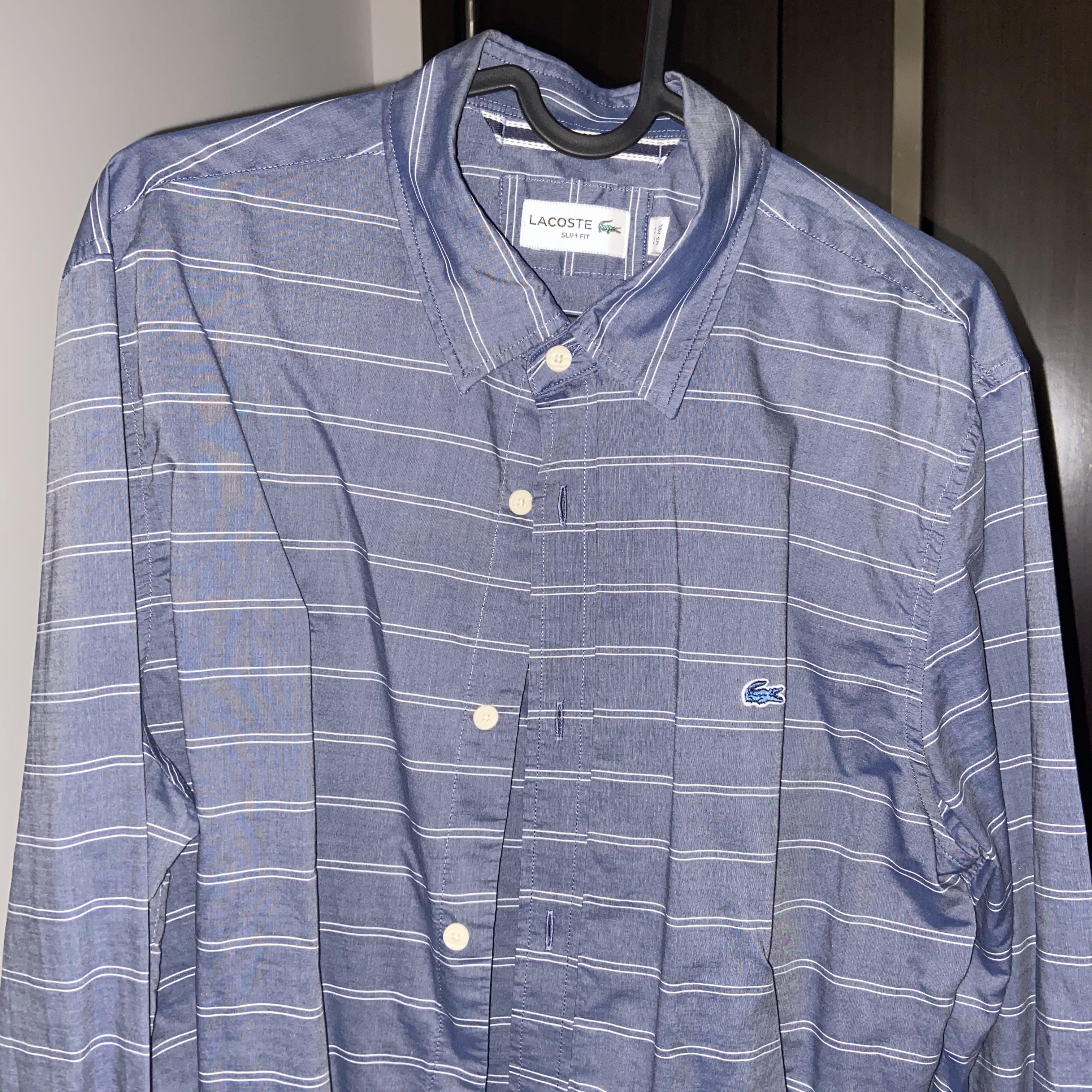 lacoste button up shirt