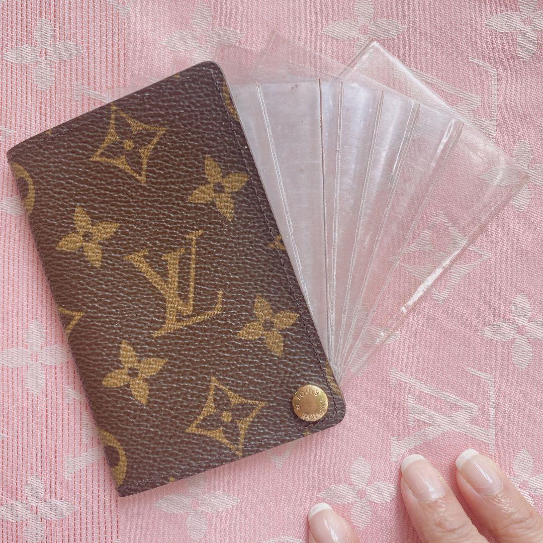 Louis Vuitton card case/ card holder with plastic inserts CT0998