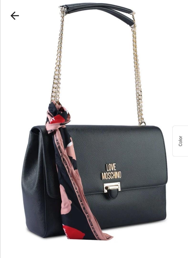 Love moschino classic buckle shoulder best sale bag