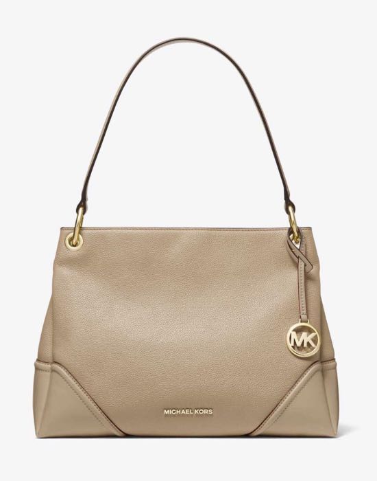 Nicole medium leather shoulder bag michael kors clearance