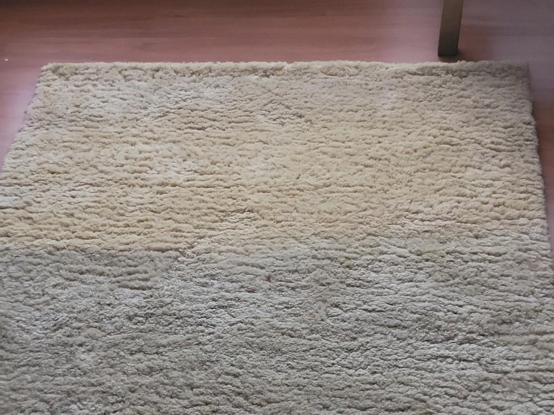 Muji carpet (discoloration observed), Furniture & Home Living, Home