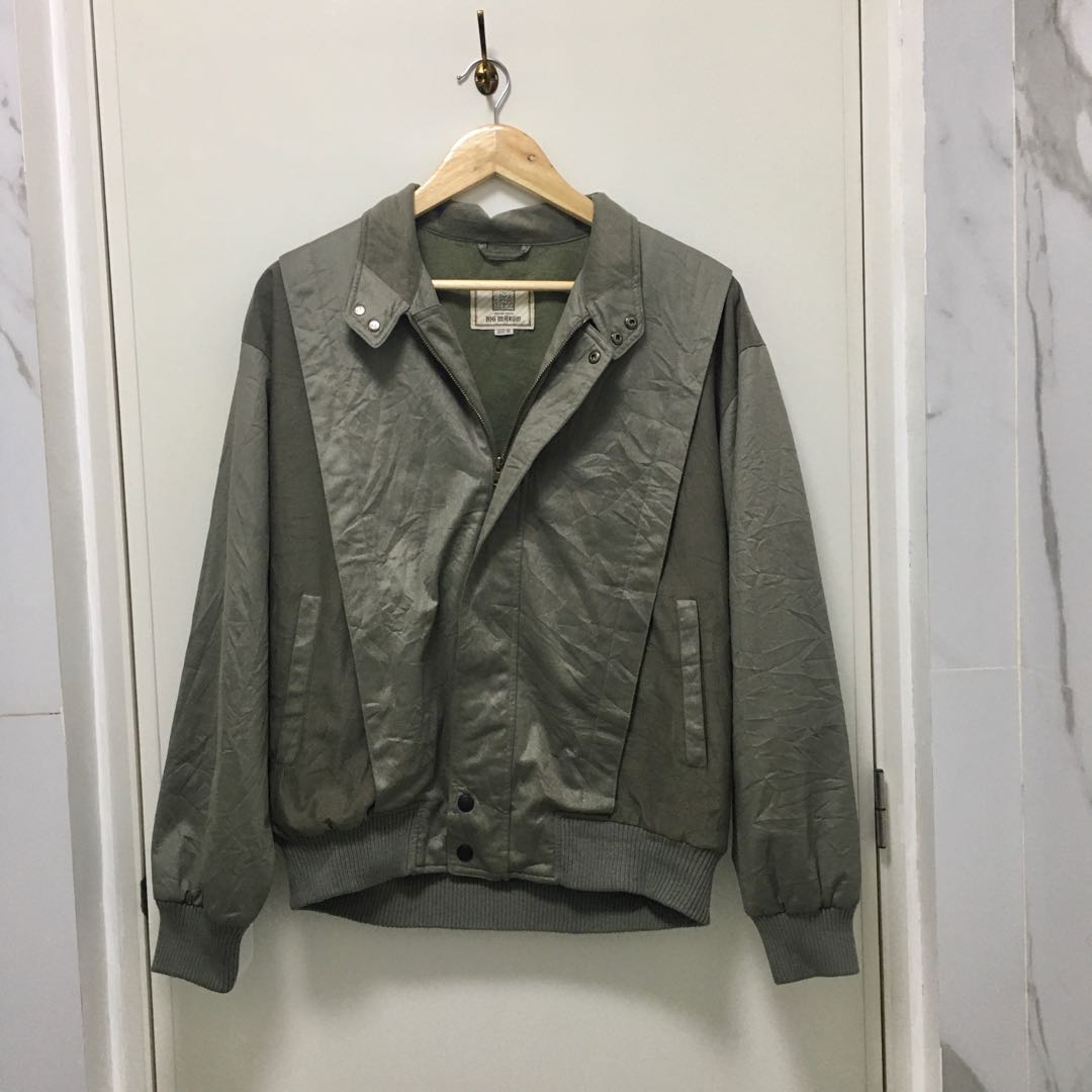 Muted Army Green Bomber Jacket, Men's Fashion, Coats, Jackets and ...
