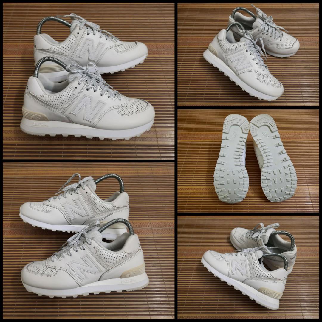 new balance 574 luxe leather