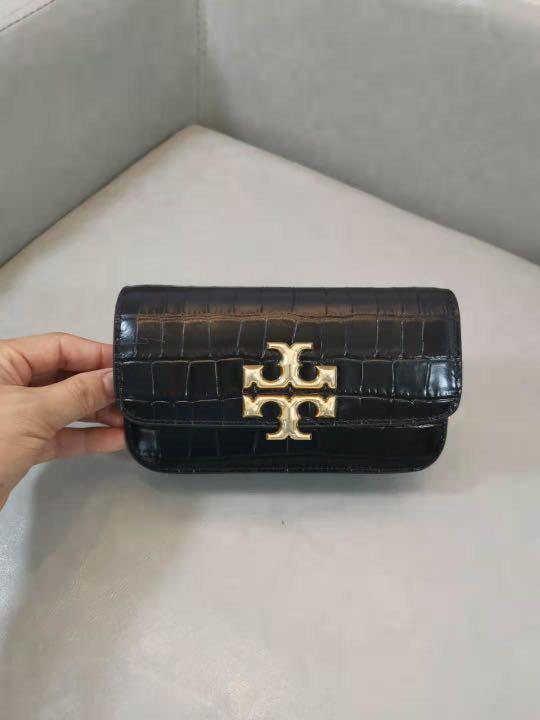New! Tory Burch Eleanor croc embossed phone crossbody bag, Women's Fashion,  Bags & Wallets, Purses & Pouches on Carousell