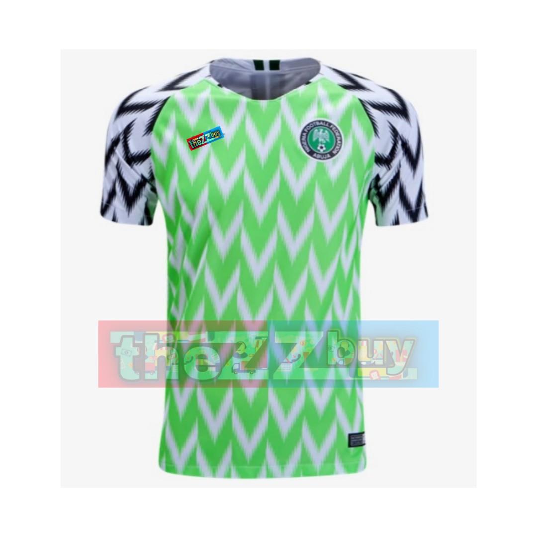 green and white soccer jersey