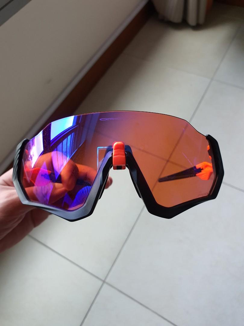 Oakley Flight Jacket Prizm Trail Authentic Men s Fashion Watches Accessories Sunglasses Eyewear on Carousell