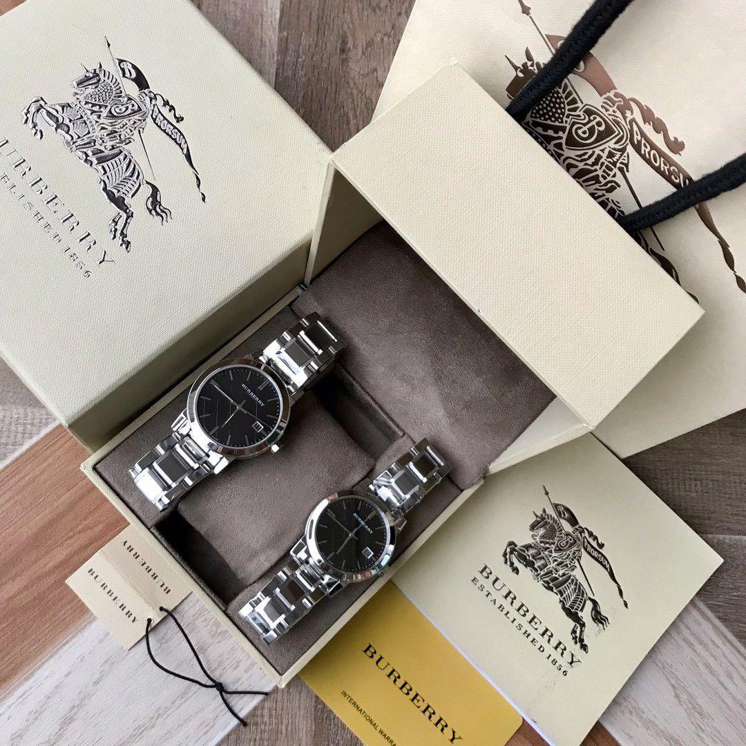 Burberry couple watch set deals