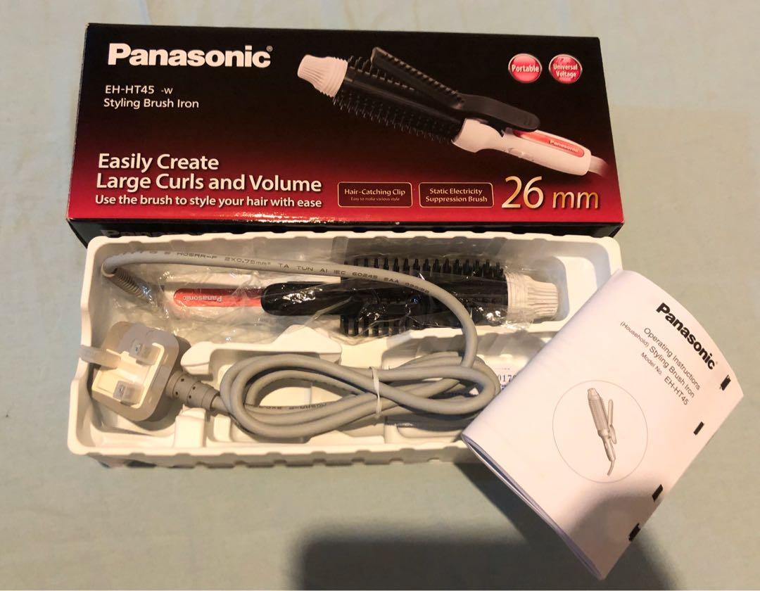 Panasonic 迷你捲髮器捲髮梳直髮器Bob-Style curler EH-HT45, 美容＆化妝品, 健康及美容- 頭髮護理-  Carousell