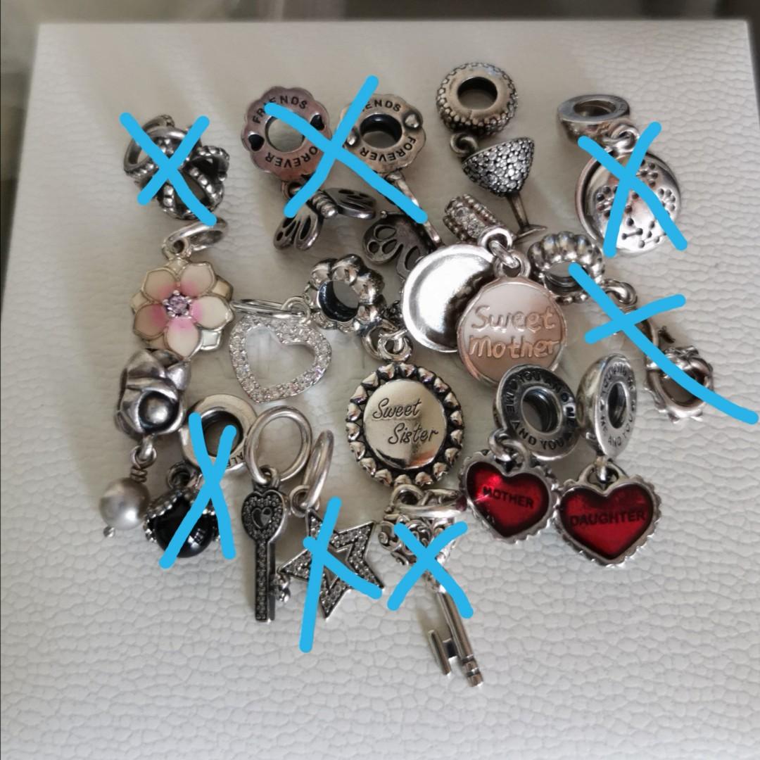 Pandora charms (Category: Charms) located in Makati City. Submitted by ly12eb (Listing ID 1019440073, Image 2). Description: Pandora charms PRELOVED Reindeer head 1.3k Pink heart enamel 1.4k Glitter heart faded HM 800 Teacup 1.3k Owl 1.3k Ribbon 1.2k Bear 1.1k Orange petal, Football SOLD Hedgehog Crown Gift 1.2k Openwork Lattice sold Dazzling daisy fairy sold Dolphin Angel 1.1k Retired elephant 1.3k Chain of hearts 1.1k Ghost x 2 1.2k Ladybug 1.1