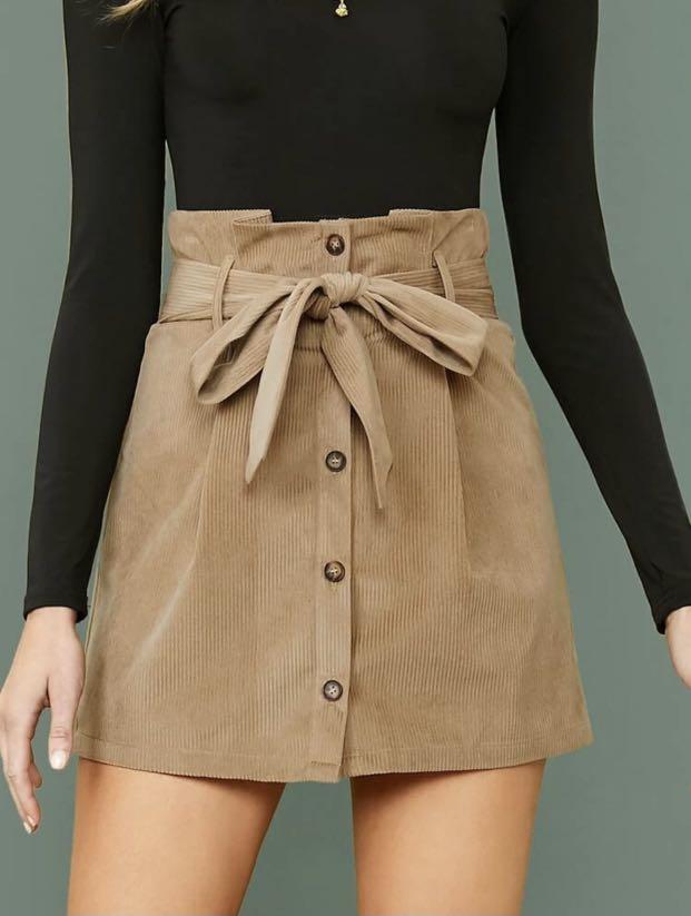 Paper bag 2025 cord skirt