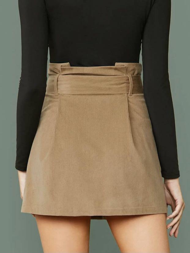 Paper bag online cord skirt
