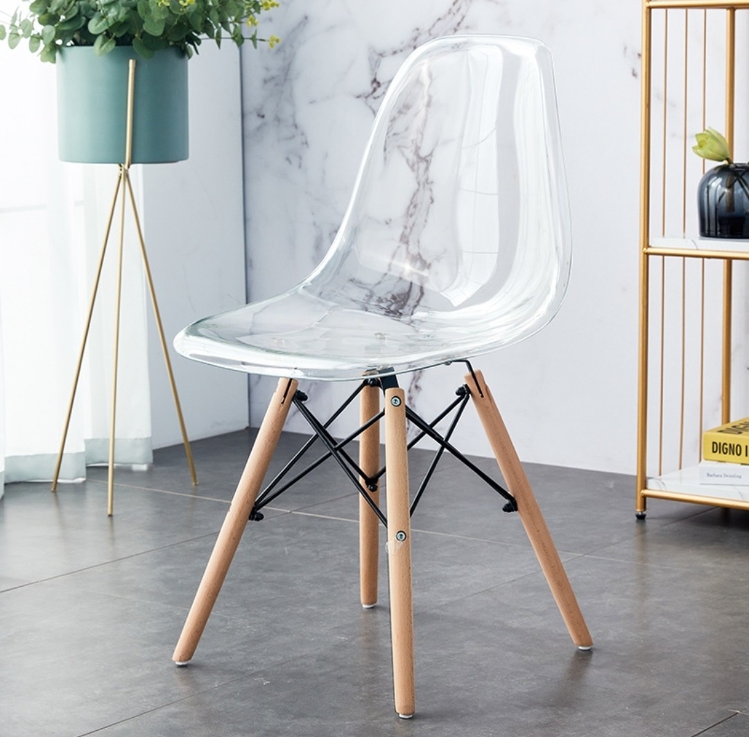 Clear clearance eames chair