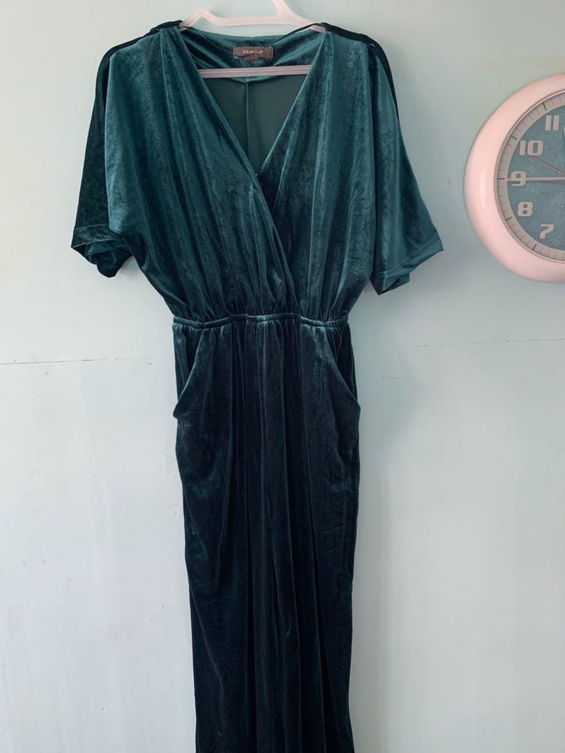 Primark Velvet Jumpsuit Women s Fashion Dresses Sets