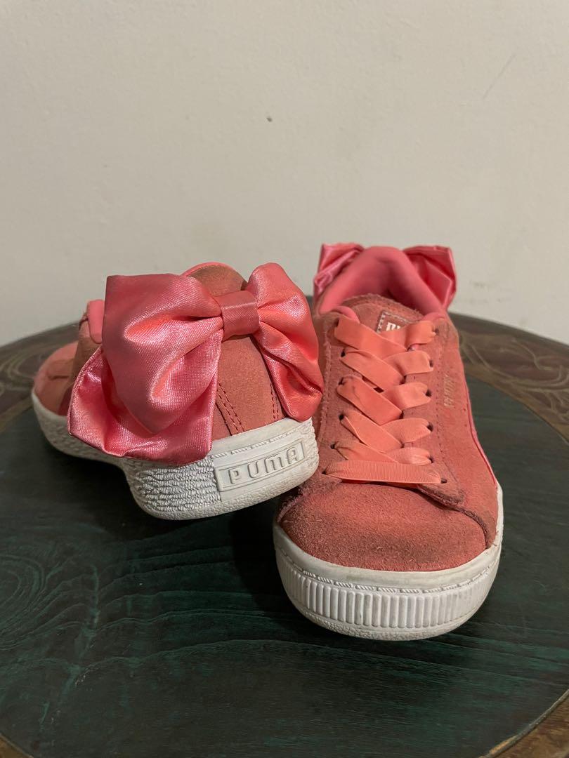 Puma shoes with ribbon at hotsell the back