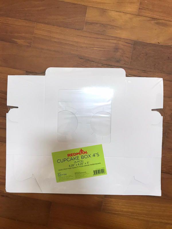 Redman Cupcake boxes NEW, Food & Drinks, Homemade Bakes on Carousell