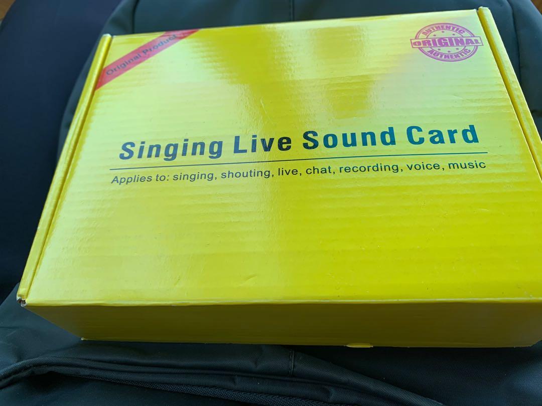 Singing live sound card! ( NEW), Audio, Other Audio Equipment on Carousell