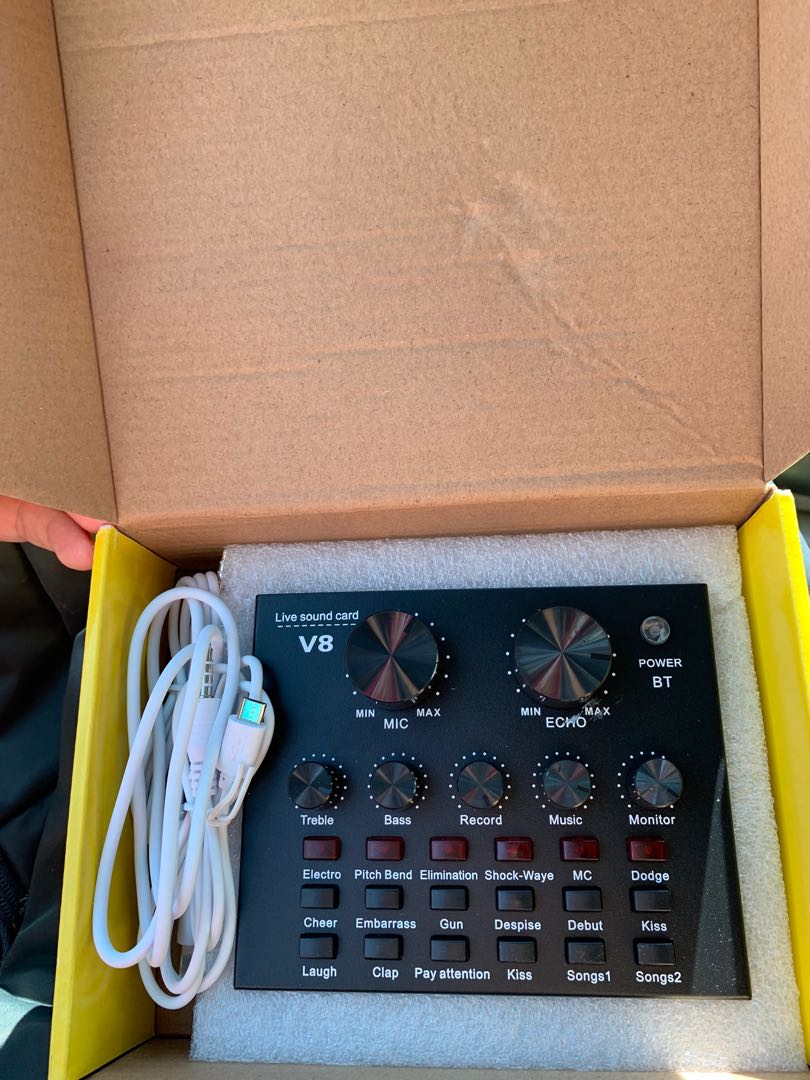 Singing live sound card! ( NEW), Audio, Other Audio Equipment on Carousell