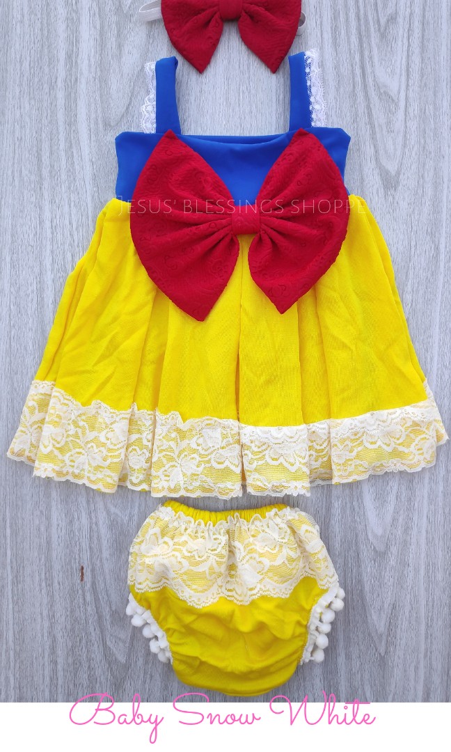 snow white infant dress