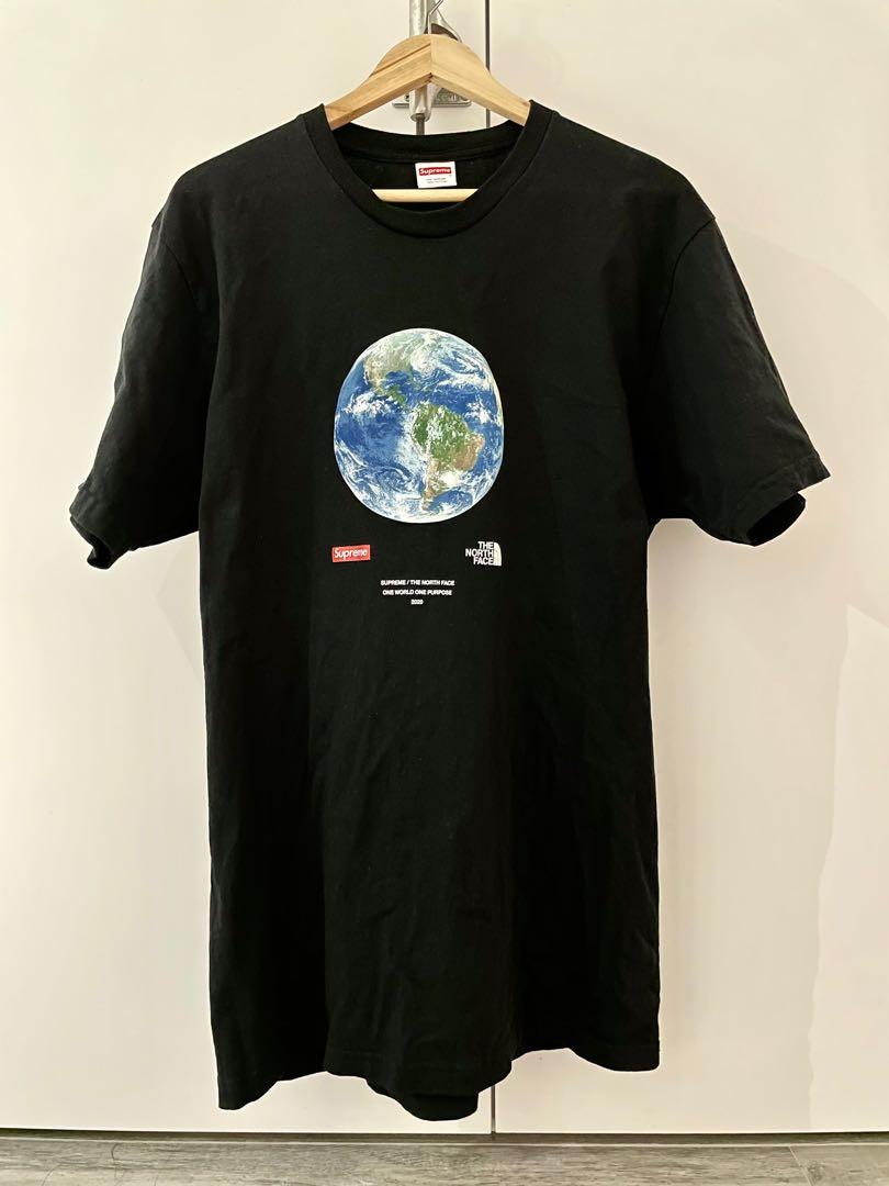 Supreme The North Face One World Tee MTシャツ/カットソー(半袖/袖なし)