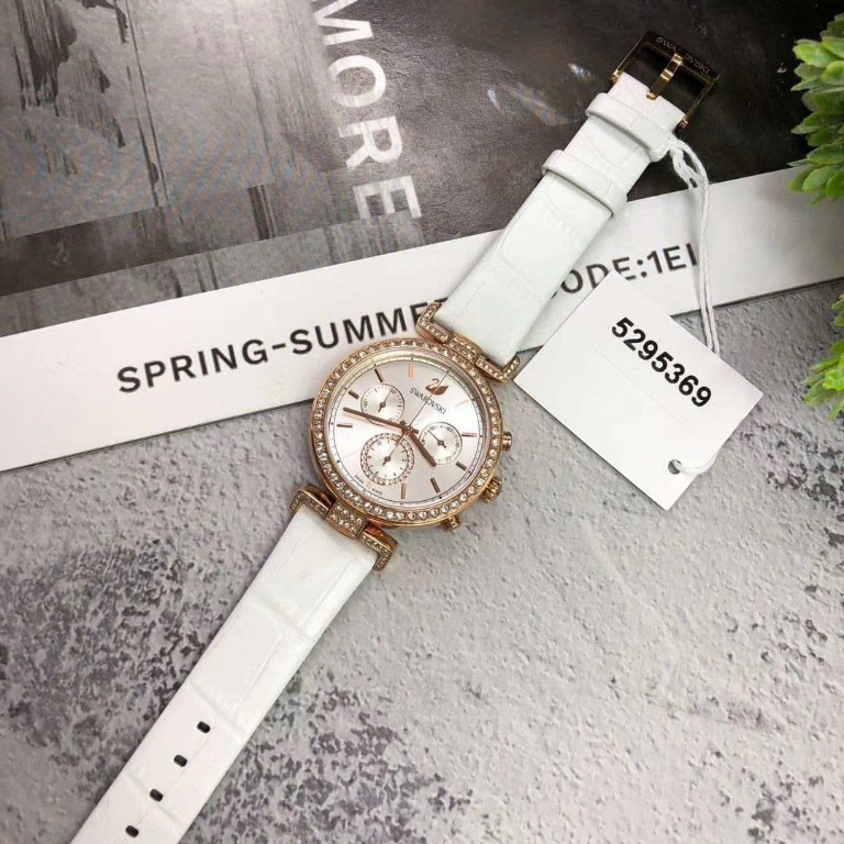 Swarovski era journey watch silver top