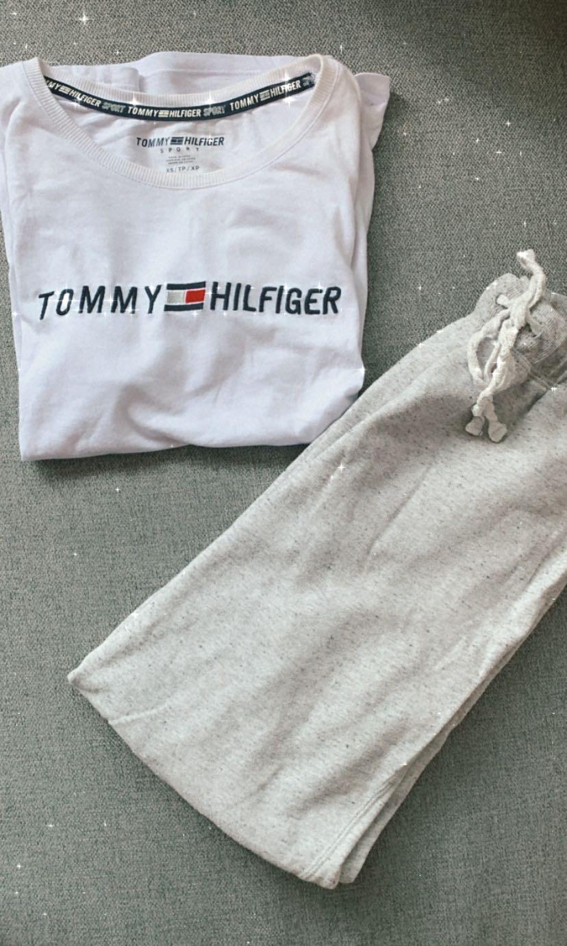 Tommy Hilfiger Top n H\u0026M sweatpants, 女 