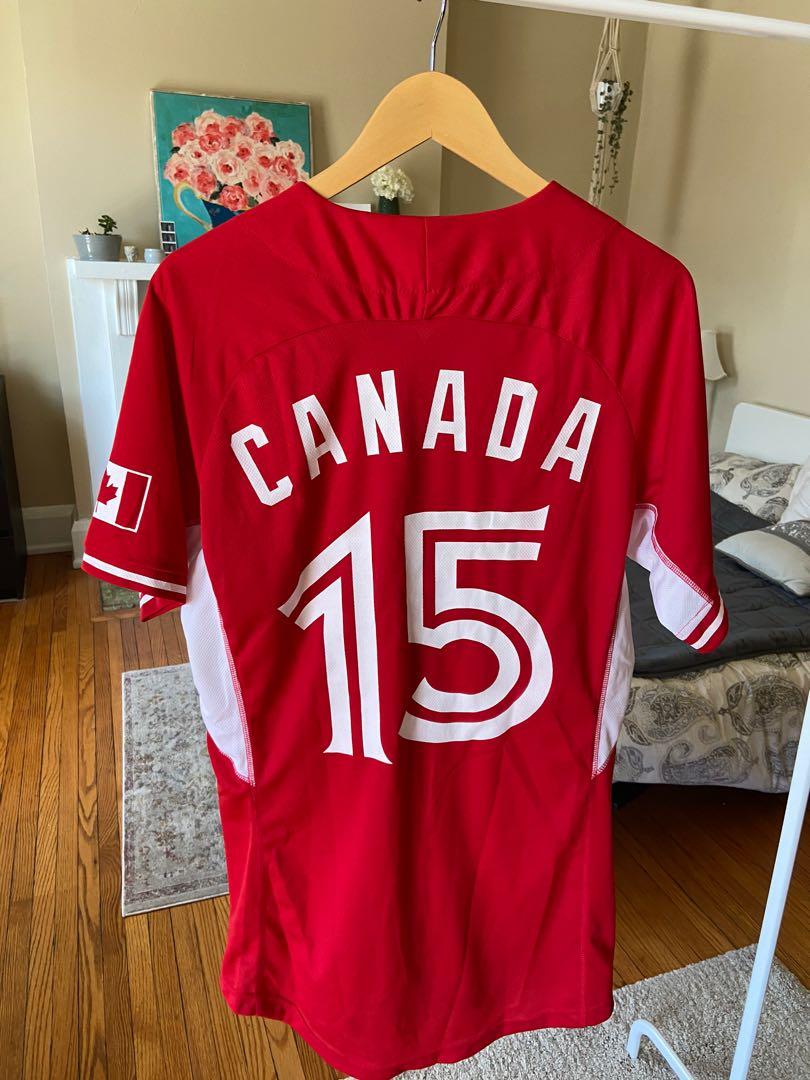 Dunedin Blue Jays #46 Game Used Red Jersey Canada Day XL DP12771
