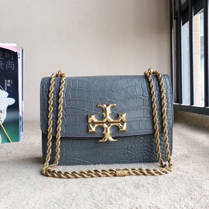 Tory Burch Eleanor Croc embossed convertible shoulder bag, Women's Fashion,  Bags & Wallets, Shoulder Bags on Carousell
