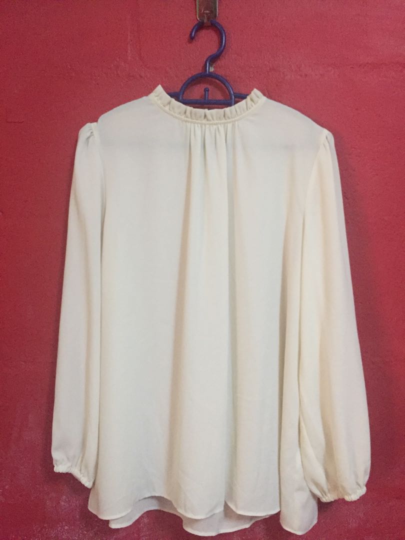 uniqlo georgette blouse
