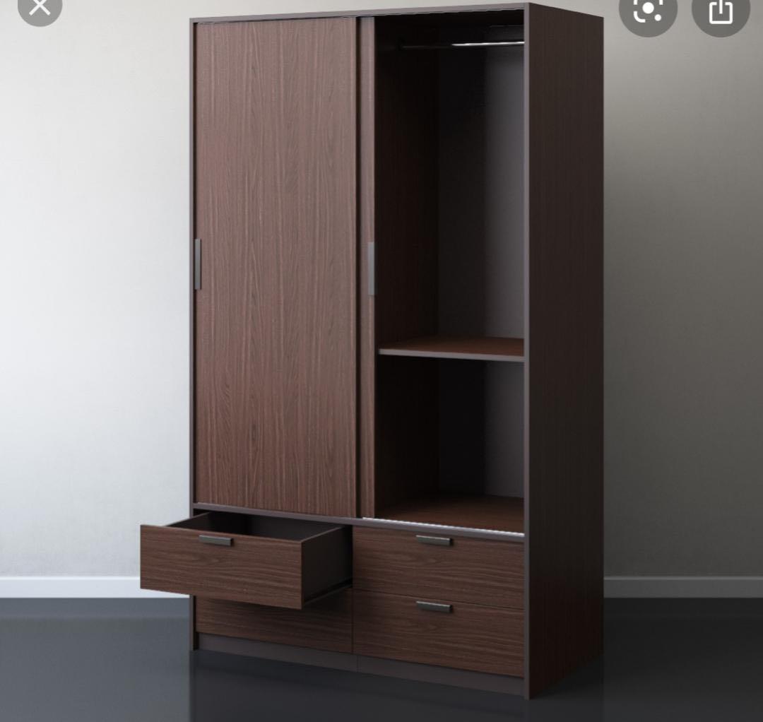 Almari baju sliding on sale door ikea