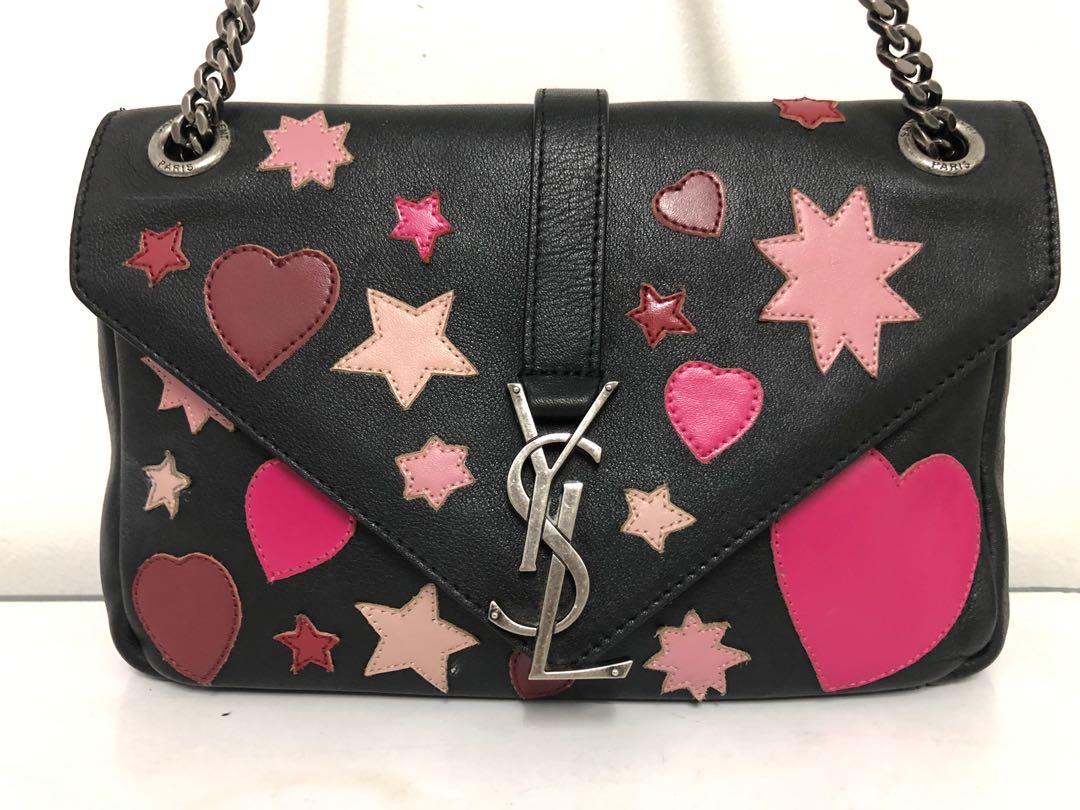 YSL Heart Patchwork Monogram Chain Bag Women s Fashion Bags