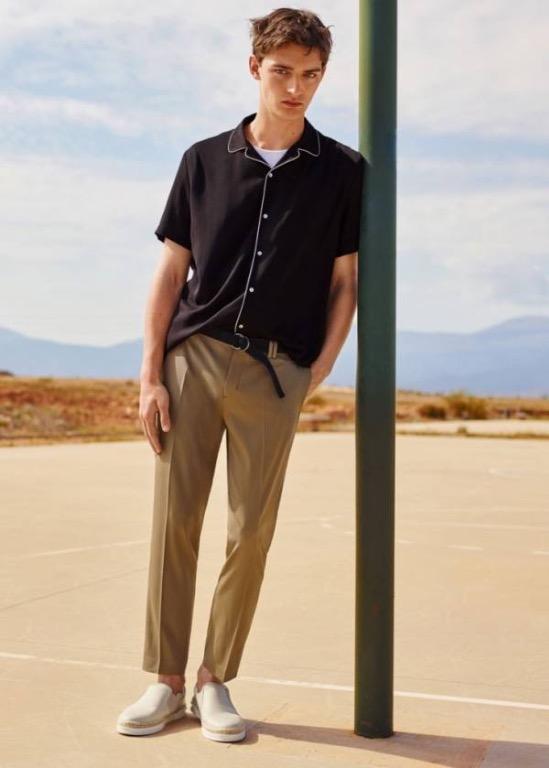 Men's pajama style shirt discount