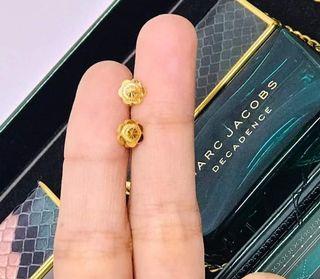 22k Gold Screw Lock Earrings